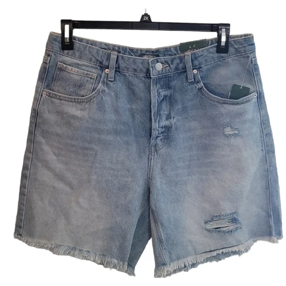 Wild Fable High Rise Bermuda Jean shorts - Picture 4 of 10